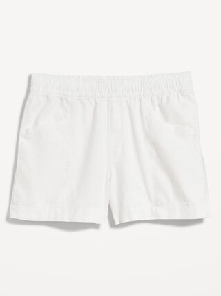High-Waisted Linen-Blend Shorts for Women -- 3.5-inch inseam | Old Navy (US)