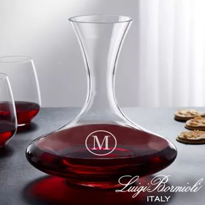 Luigi Bormioli Crescendo Personalized 68 oz. Captain's Wine Decanter | Bed Bath & Beyond