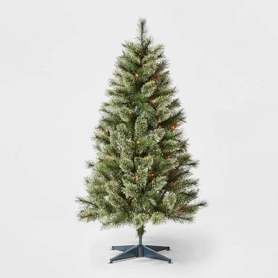 4.5ft Pre-lit Virginia Pine Artificial Christmas Tree Multicolored Lights - Wondershop™ | Target