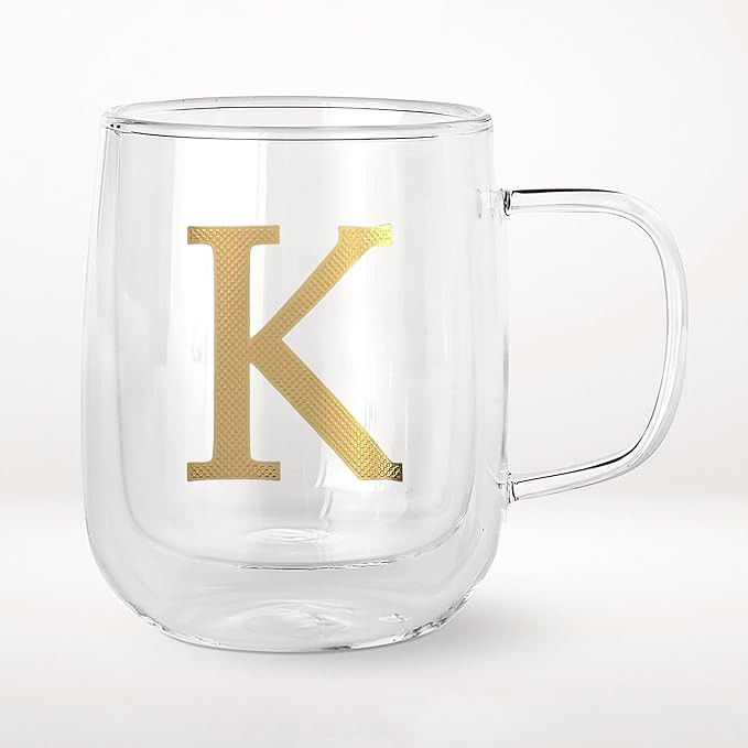 COLLECTIVE HOME - Double Walled Glass Coffee Mugs, Insulated Coffee Mug with Handle, Personalized... | Amazon (US)