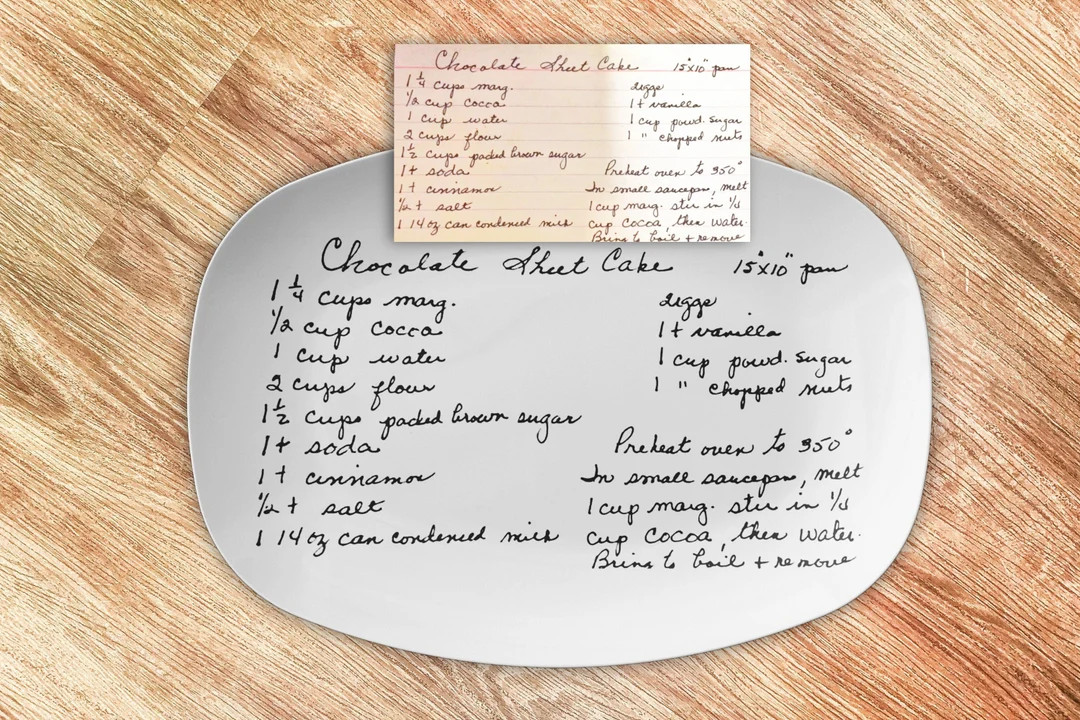 Custom Handwriting Recipe Platter, Christmas Gift, Handwritten Recipe Gift, Personalized Platter,... | Etsy (US)