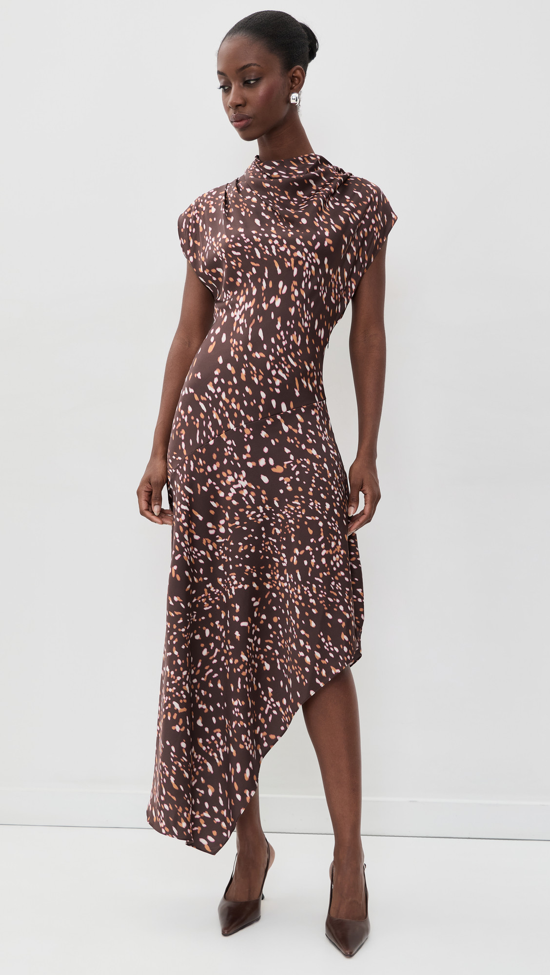 MISA Sally Dress Firefly Brw S | Shopbop