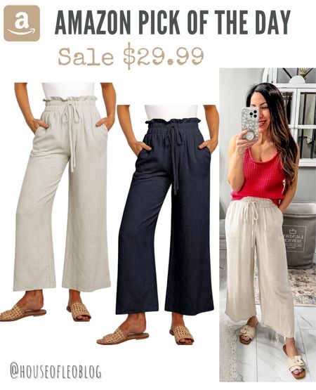 Amazon, linen pants 

#LTKFindsUnder50 #LTKOver40 #LTKSaleAlert