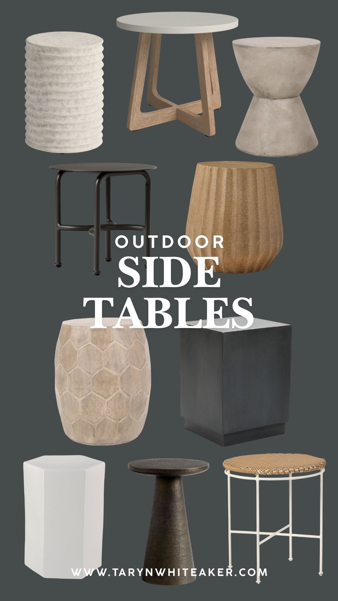 These outdoor side tables are the easiest way to elevate your patio without a full refresh. I love mixing textures like concrete, wood, and woven details to make a space feel layered and high-end.

So many good neutral options that work with any setup—and they’re perfect for holding drinks, plants, or all your summer essentials. Grab your favorites before they’re gone.

#LTKHome #LTKSeasonal
