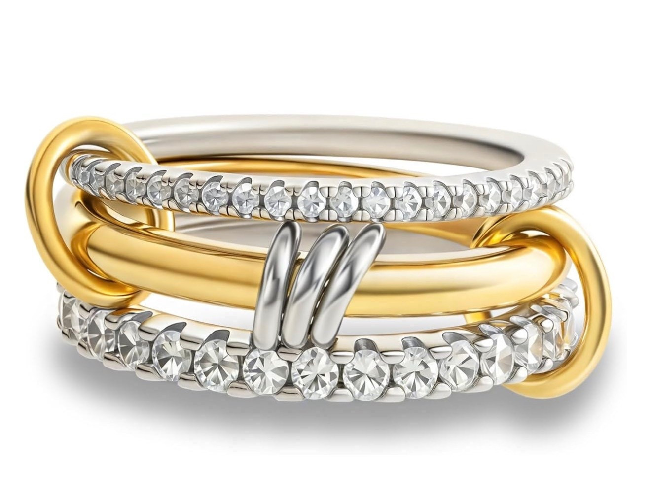 Designer-inspired interlocking ring ✨
Gives that modern, stacked luxury look without the luxury price.
Perfect for everyday wear or layering with your favorite gold pieces. #Amazonfinds #designerinspired #stackablerings #minimaljewelry #luxurylookless

#LTKFindsUnder50