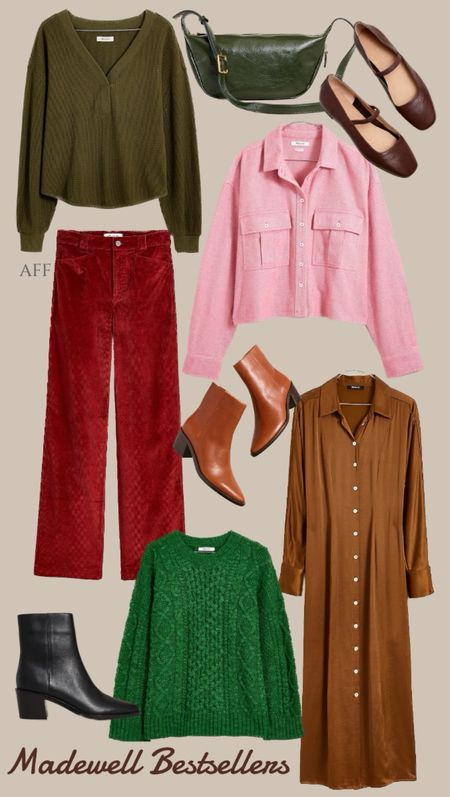 Madewell Bestsellers for fall & winter!
………………
silk shirt dress, satin shirt dress, shacket, madewell finds, madewell jeans, Madewell corduroy pants, wide leg corduroy pants, cable knit sweater, holiday party outfit, christmas party outfit, waffle knit tee, waffle knit thermal, waffle knit shirt bum bag, crossbody bag, belt bag, leather bum bag, leather crossbody, leather madewell bag, shoulder bag, leather booties, leather boots, black boots, black booties, brown boots, brown booties, pink shacket, Mary janes, maroon Mary janes, leather mary janes, fall trends, fall outfits, winter trends, winter outfits, fall shoes, fall boots, winter shoes, winter boots, madewell sale

#LTKworkwear #LTKxMadewell #LTKshoecrush