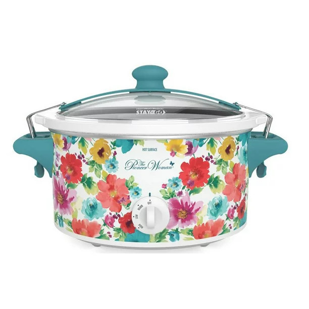 The Pioneer Woman Breezy Blossom 6 Quart Portable Slow Cooker, 33062 | Walmart (US)