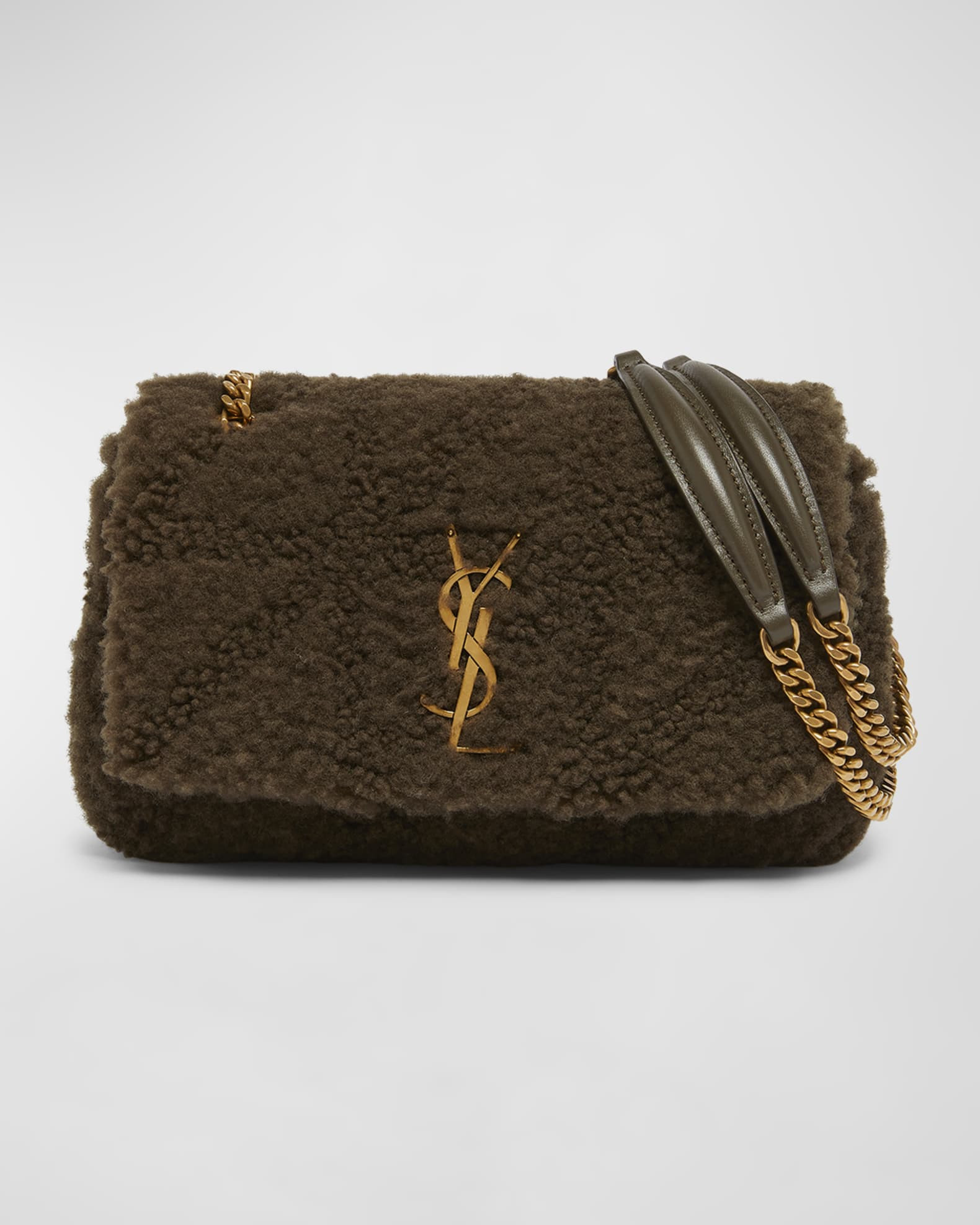 Jamie Small YSL Shoulder Bag in Lamb Shearling Fur | Neiman Marcus