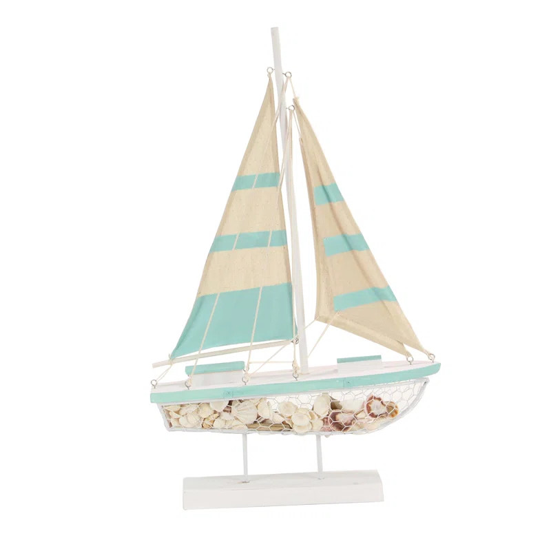 Flintwood Coastal Sailboat Sculpture | Wayfair North America