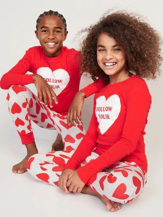 Matching Gender-Neutral "Valentine's Day" Snug-Fit Pajamas for Kids | Old Navy (CA)