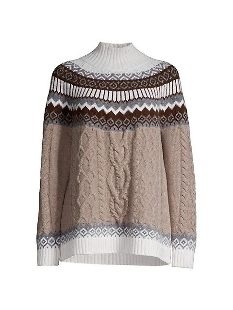 Zircone Cable & Intarsia Sweater | Saks Fifth Avenue