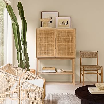 Modern Rattan Cabinet | West Elm (US)