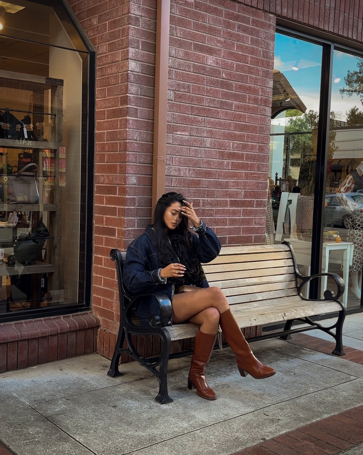 Fall outfit of the day inspiration Levi’s, jean jacket, long boots, gold, accessories, tall, girl, brunette, it girl, fall, autumn

#LTKTall #LTKSeasonal
