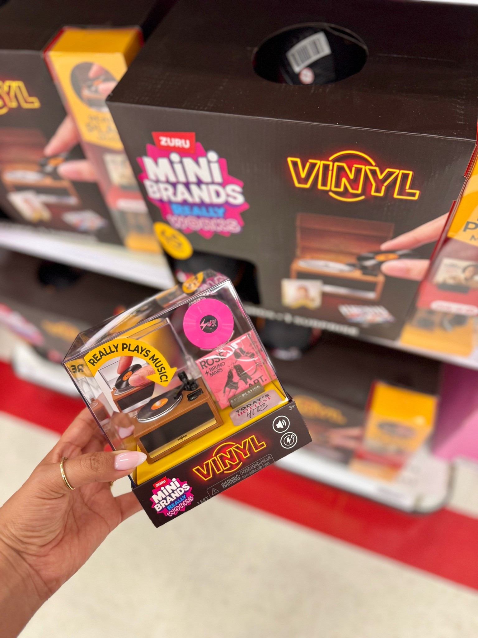 New Mini Brands vinyl player! Really plays songs🎶