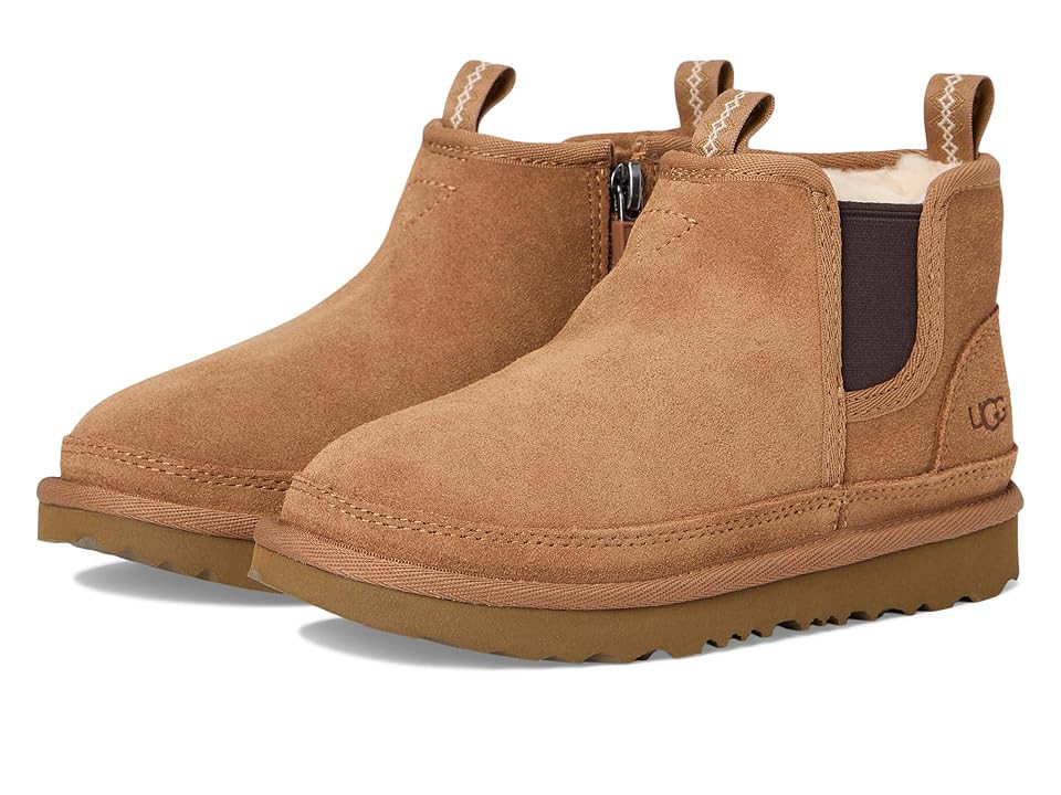 UGG Kids Neumel Chelsea (Toddler/Little Kid) Boy's Shoes Chestnut : 11 Little Kid M, Suede | Zappos