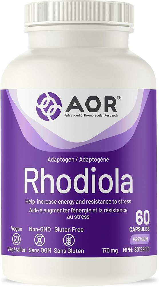 AOR Rhodiola Rosea 170mg, 60 Capsules 30-Day Supply - Cognitive Support for Enhanced Focus & Resi... | Amazon (CA)