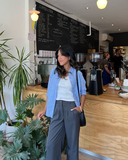 #ootd trousers + shorts + button up

Everyday outfit inspo, everyday  fashion, summer outfit inspo, Summer style, white basic tank, Amazon outfit, casual summer outfit idea, black bag, princess polly, linen shirt, casual fashion

#LTKstyletip