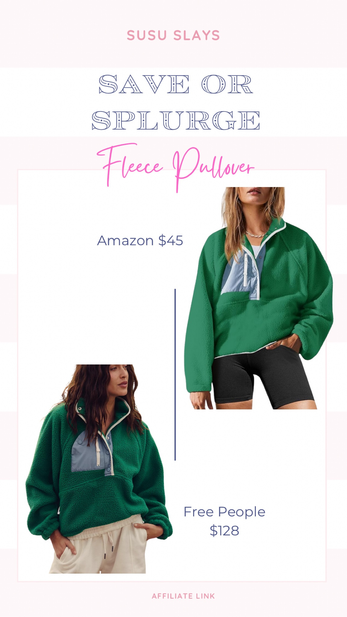 I love the Amazon version of this fleece! It’s so cozy, great quality and perfect price! 

#LTKSeasonal #LTKActive #LTKFindsUnder50