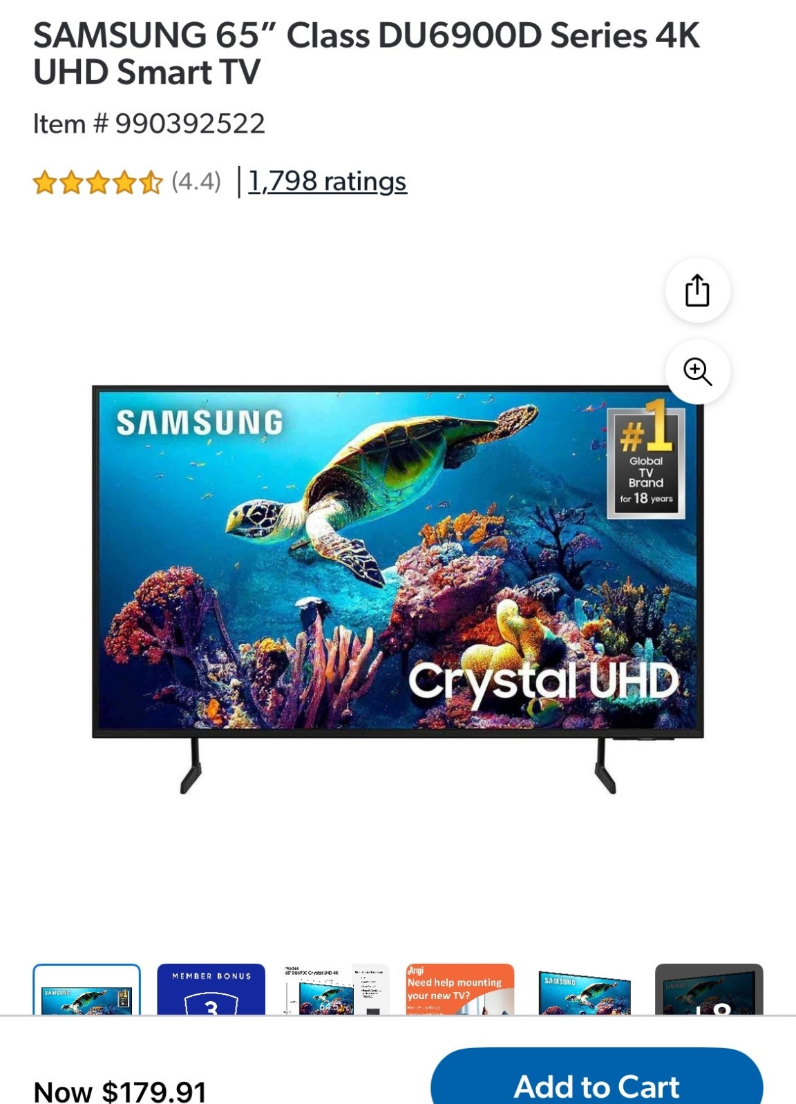 65” Samsung tv $179 SAMS CLUB!!

#LTKSaleAlert #LTKHome