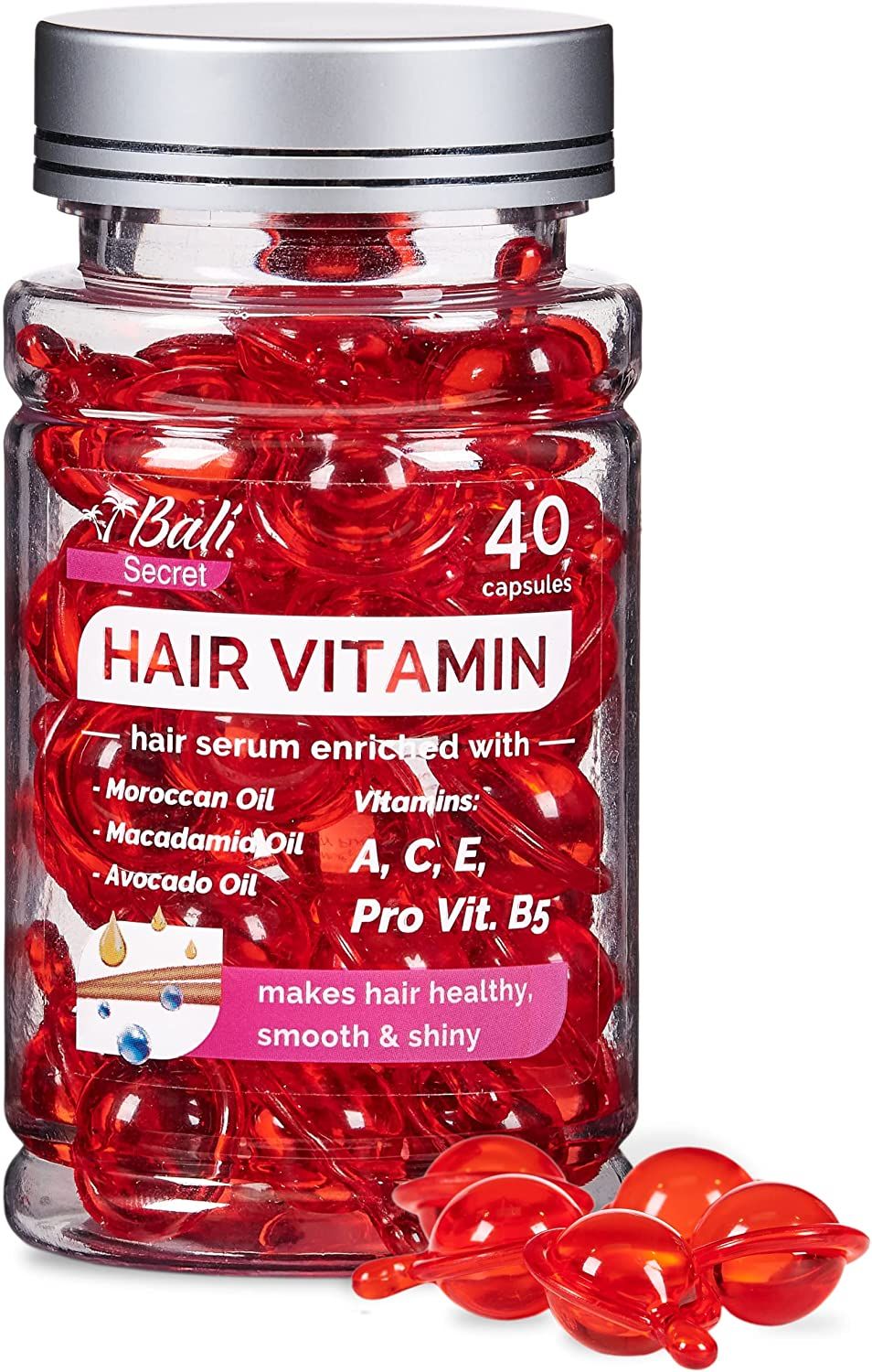 Amazon.com: Hussell Hair Treatment Serum - No Rinse with Argan Macadamia Avocado Oils - Vitamins ... | Amazon (US)