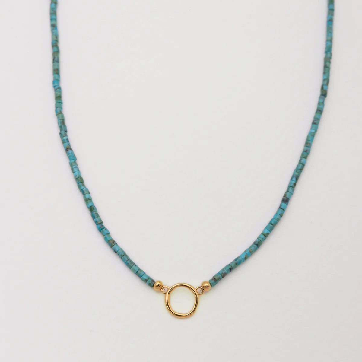 Alba Turquoise Beaded Necklace | Natural Turquoise Jewelry | Raiz | Raiz