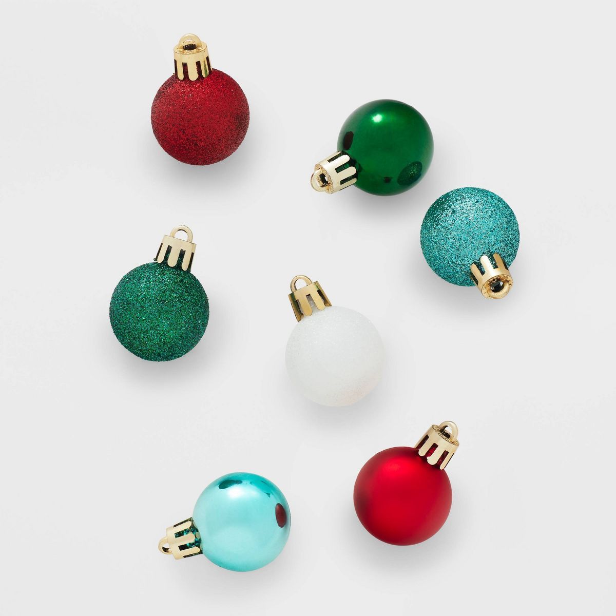 25ct Round Mini Christmas Tree Ornament Set - Wondershop™ | Target