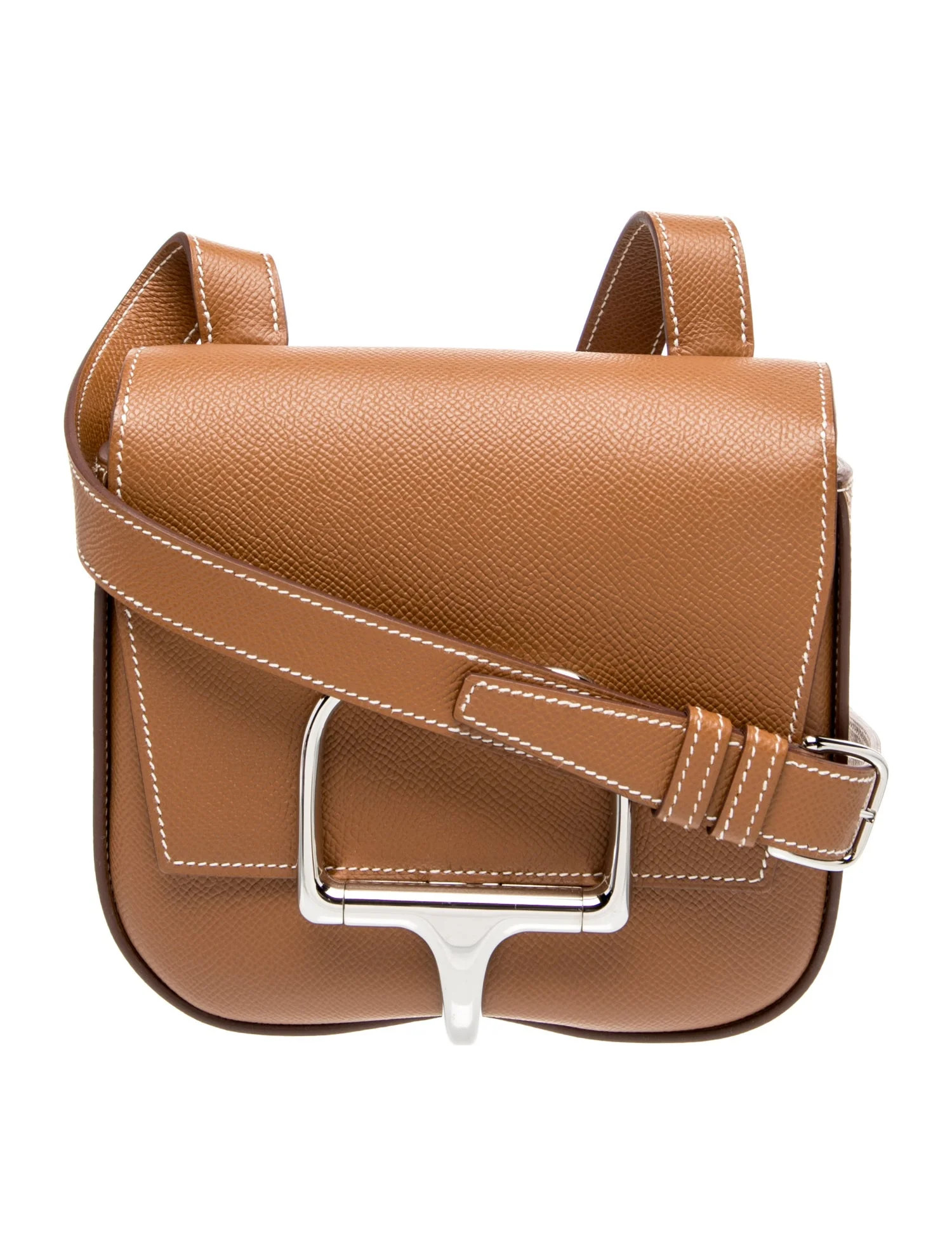 Herm\u00e8s Epsom Mini Della Cavalleria - Brown Crossbody Bags, Handbags - HER824362 | The RealRe... | The RealReal