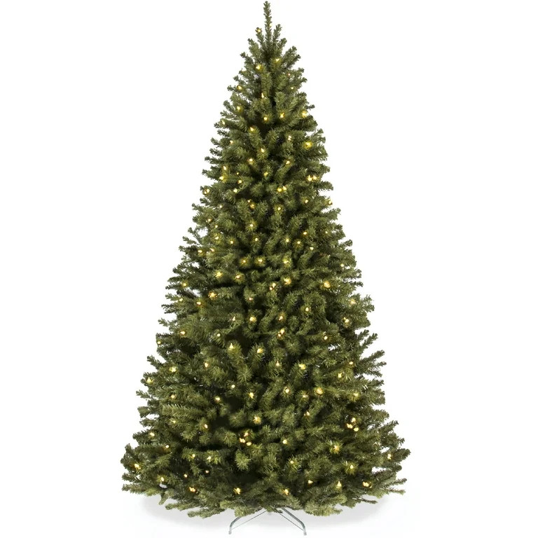 Best Choice Products 12ft Pre-Lit Spruce Hinged Artificial Christmas Tree w/ 1,300 Incandescent L... | Walmart (US)