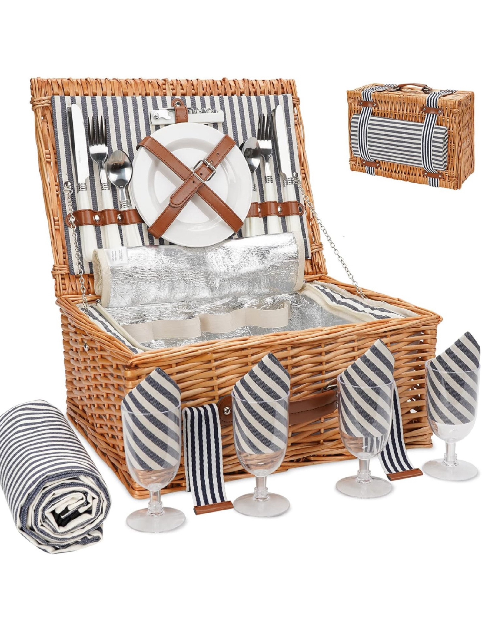 I love my picnic basket. 
I have the complete kit I need for a lovely time outdoors. 🧺

#LTKhome #LTKsalealert #LTKSeasonal
