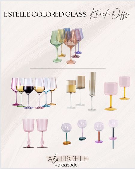 Estelle Colored Glass // wine glasses, colored glasses, estelle knock offs, estelle wine glasses, smoky wine glasses, colorful wine glasses, fun wine glasses, barware, bar accessories, bar styling, kitchen styling, modern wine glasses, modern bar accessorie

#LTKhome