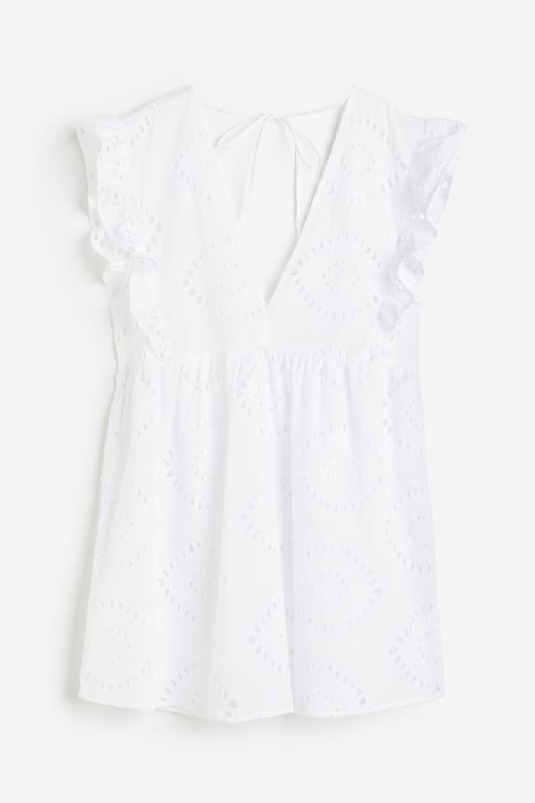 Eyelet Embroidered Beach Dress | H&M (US + CA)