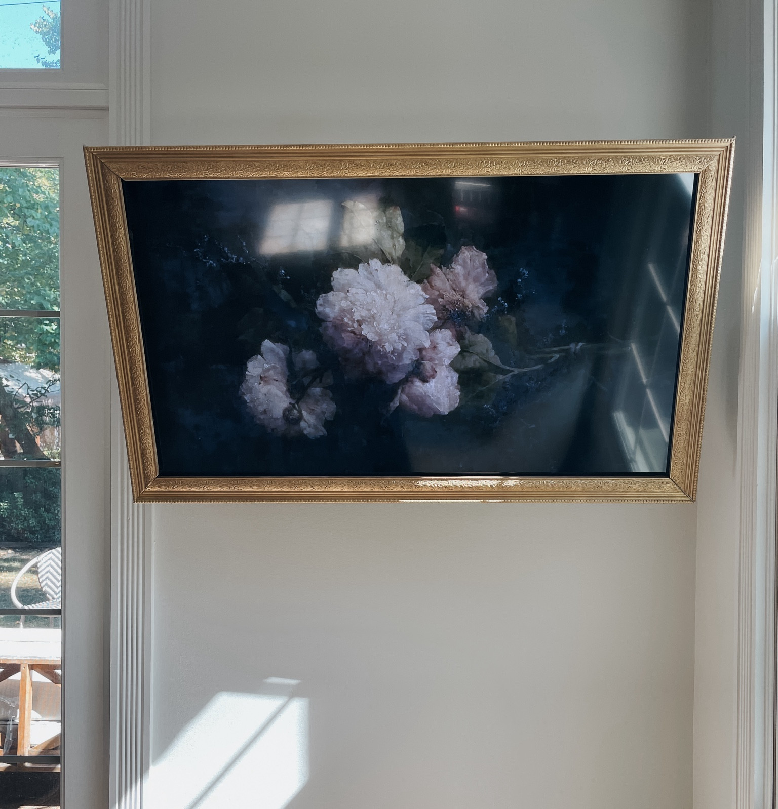 DIY gold ornate Frame for TV. 

#LTKHome