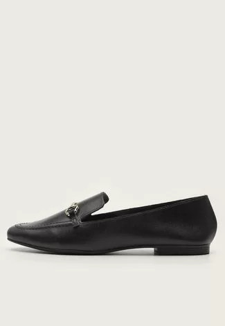 Mocassim Via Uno Fivela Preto | Dafiti (BR)