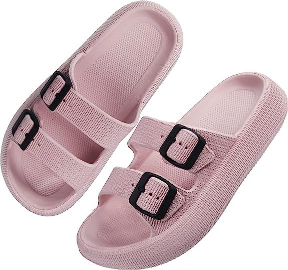 BenSorts Cloud Sandals for Women Men Thick Sole Adjustable Buckles EVA Cloud Slides Slippers | Amazon (US)