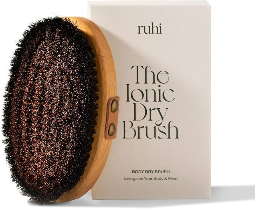 RUHI Klosterbürste/Ionic Body Dry Brush/Energiebürste/Kupferbürste zur Trockenbürsten Massage... | Amazon (DE)