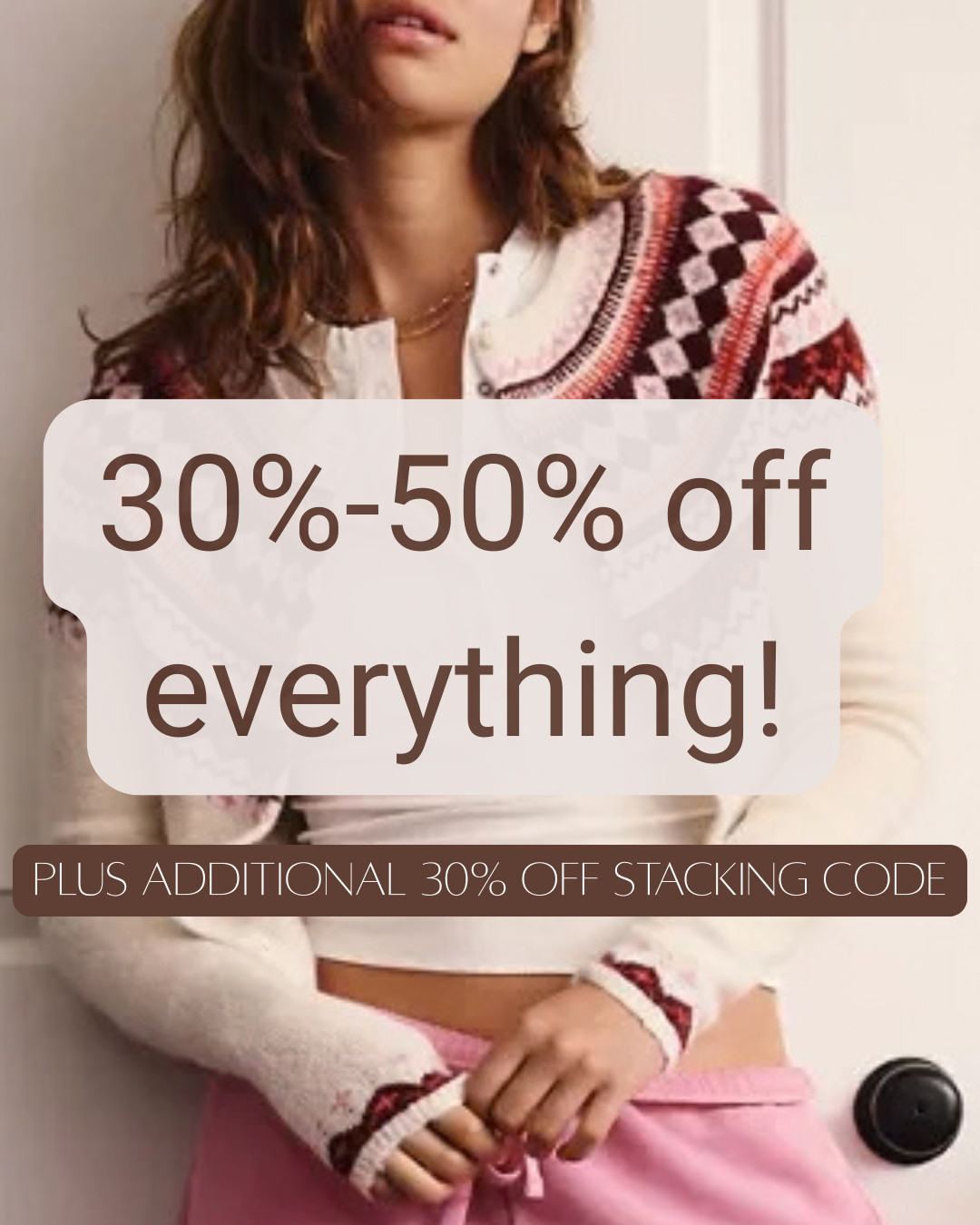 30-50% off everything!! Plus a secret LTK stacking code that will take an additional 30% off. Use code: AEFall30 

 #LTKSaleAlert