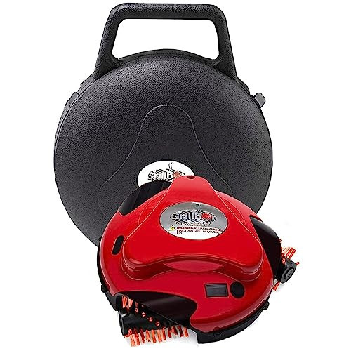 Grillbot Automatic Grill Cleaning Robot with Carrying Case - BBQ Grill Cleaner - Grill Brush - Grill Scraper - BBQ Accessories, Red | Amazon (US)