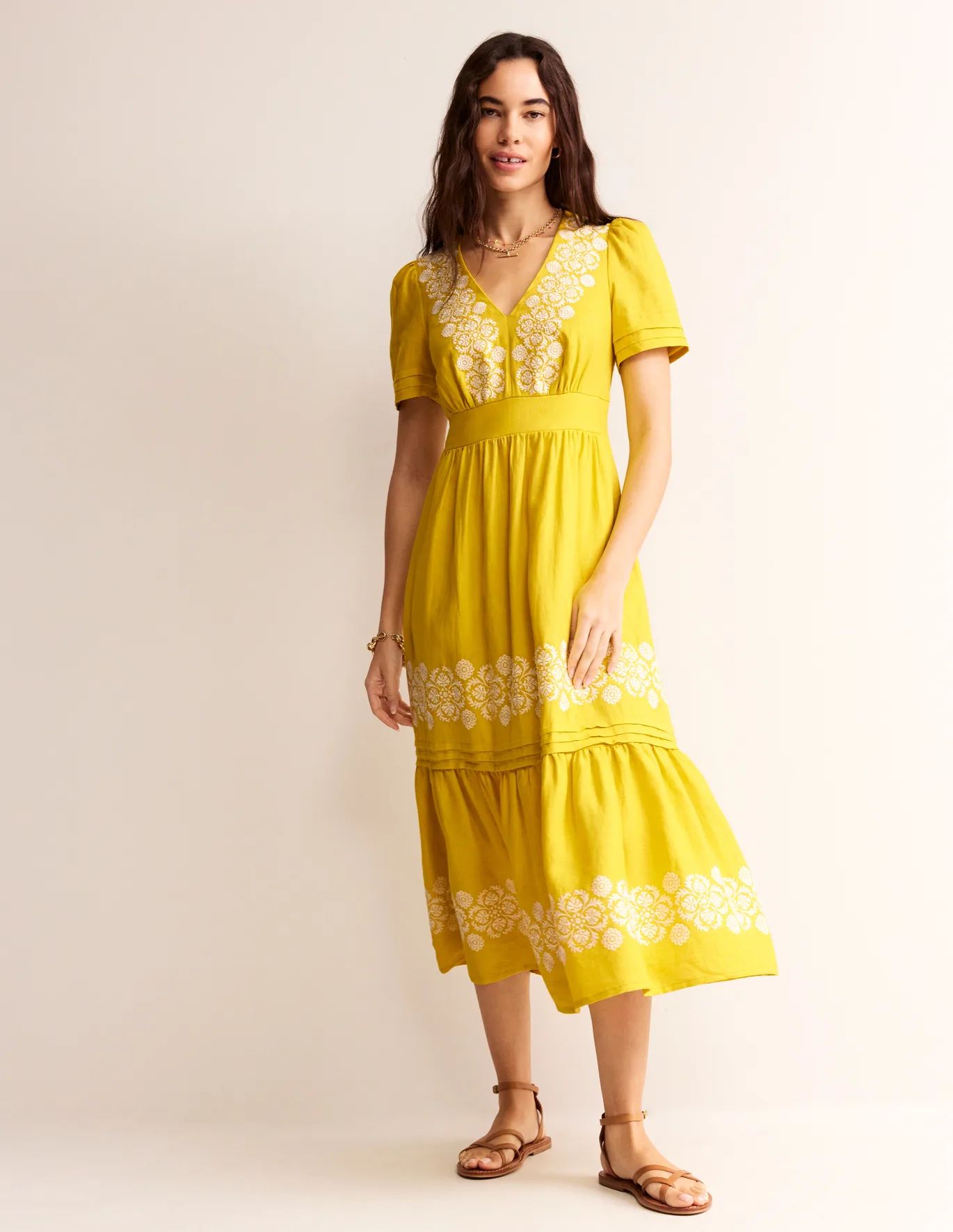 Eve Linen Midi Dress | Boden (US)