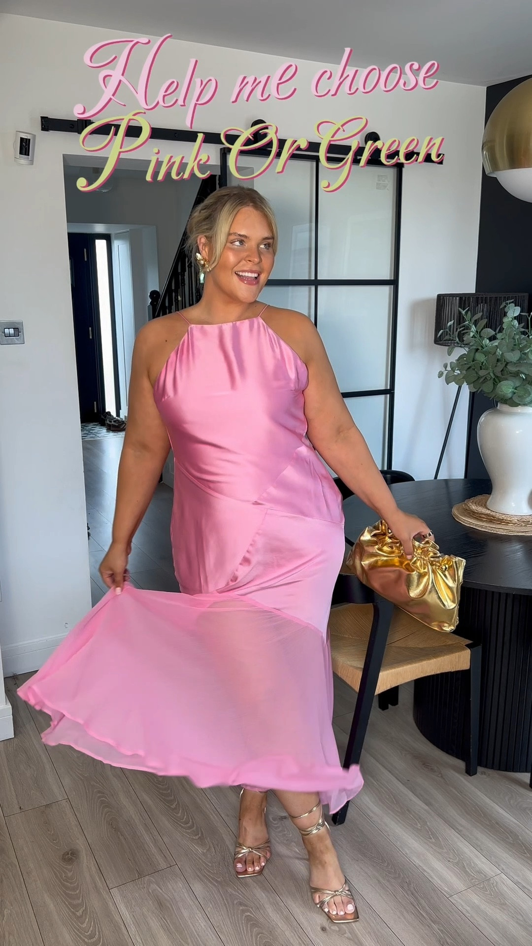 Wedding guest dress. Occasionwear. Holiday dress. Pink maxi dress. Lime green dress. 

#LTKwedding #LTKcurves #LTKdresses