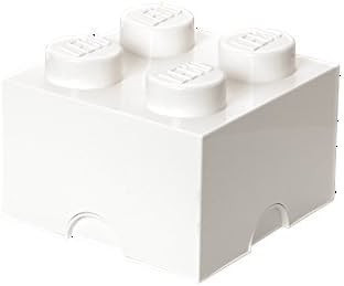 LEGO Storage Brick With 4 Knobs, in White | Amazon (US)