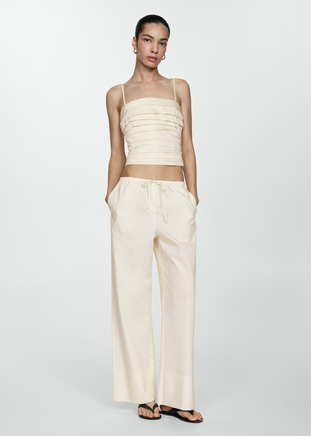 Draped bandeau top | Mango (US/MX/AU)