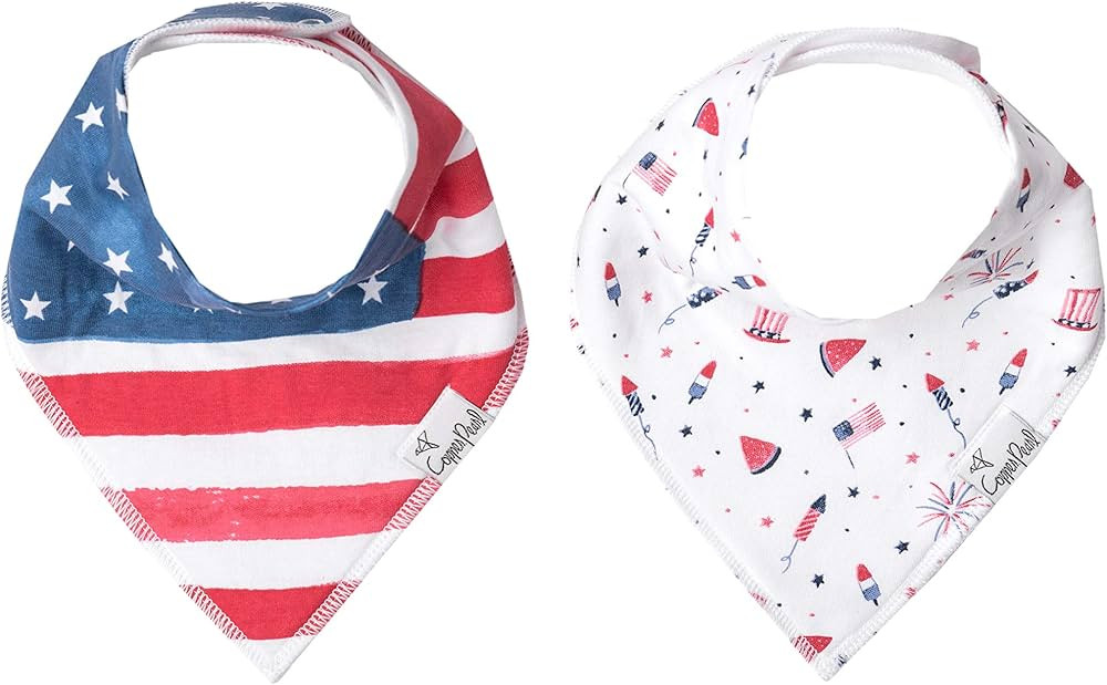 Copper Pearl Baby Bandana Bibs - 2 Pack Soft Cotton Baby Bibs for Drooling and Teething, Absorben... | Amazon (US)