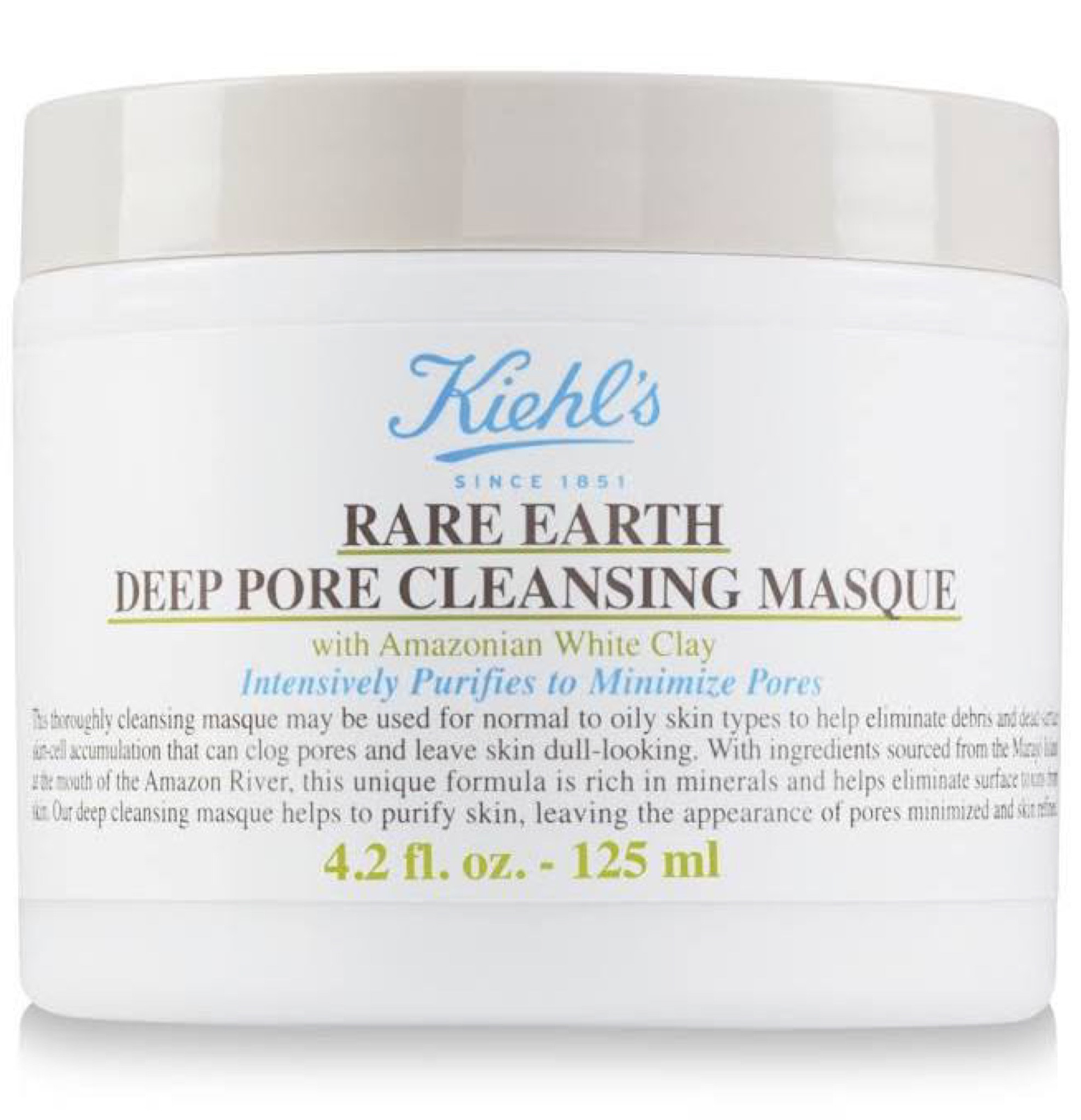 Kiehl’s Deep pore cleansing clay mask
