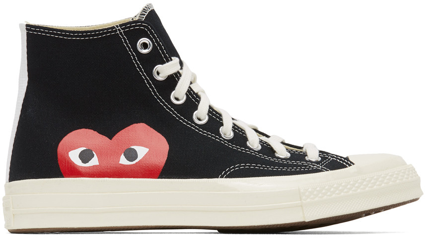 Black Converse Edition Half Heart Chuck 70 High Sneakers | SSENSE