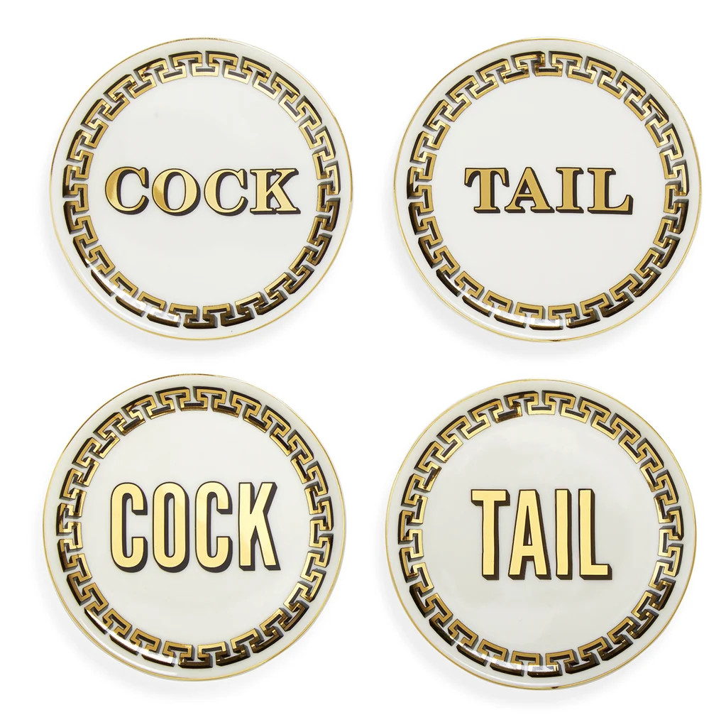 Cock/Tail Coasters | Jonathan Adler US