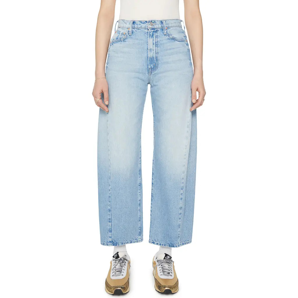 MOTHER The Half Pipe Sneak High Waist Wide Leg Jeans in This Is How I Roll at Nordstrom, Size 24 | Nordstrom