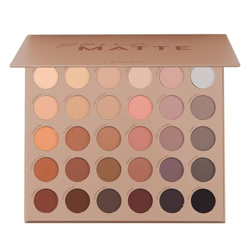 ColourPop Eyeshadow Palette - Eye Makeup Palette with Matte, Metallic, Matte Sparkle & Glitter Finishes - High-Pigment Eye Makeup with a Long-Wearing Formula - Gone Matte (0.3 oz) | Amazon (US)
