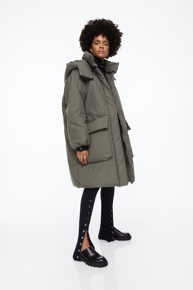 Hooded puffer coat | H&M (UK, MY, IN, SG, PH, TW, HK)