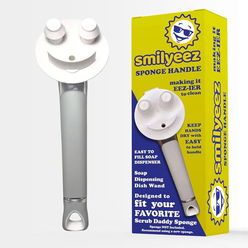 The Original Smiling Sponge Handle Soap Dispensing Handle by Smilyeez - Dishwand for Scrub Daddy ... | Amazon (US)