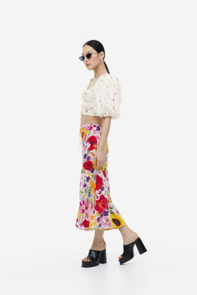 Puff-sleeved Crop Top | H&M (US + CA)